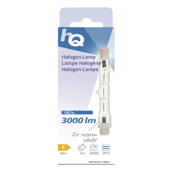 HQHR7SJ118001 Halogeenlamp r7s lineair 160 w 3000 lm 2800 k Verpakking foto